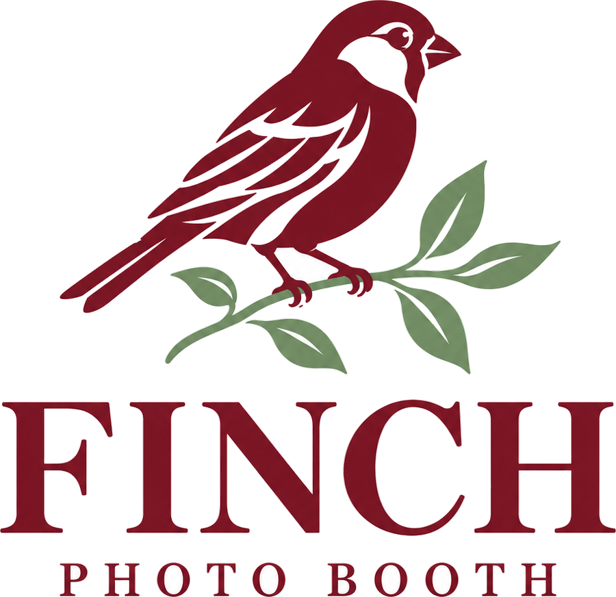 Illustration of a finch perched on a branch